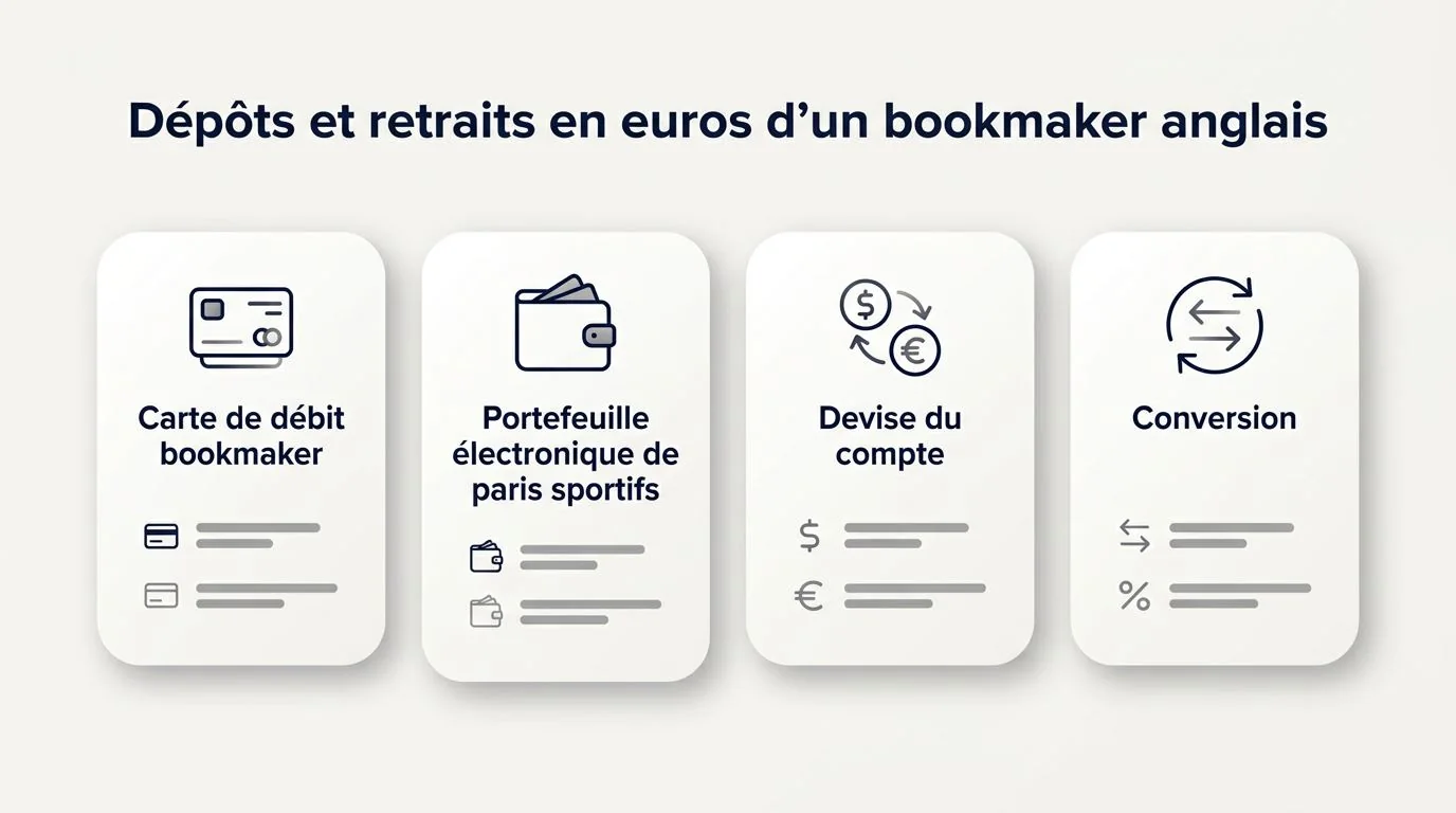 Dépôts et retraits en euros d’un bookmaker anglais