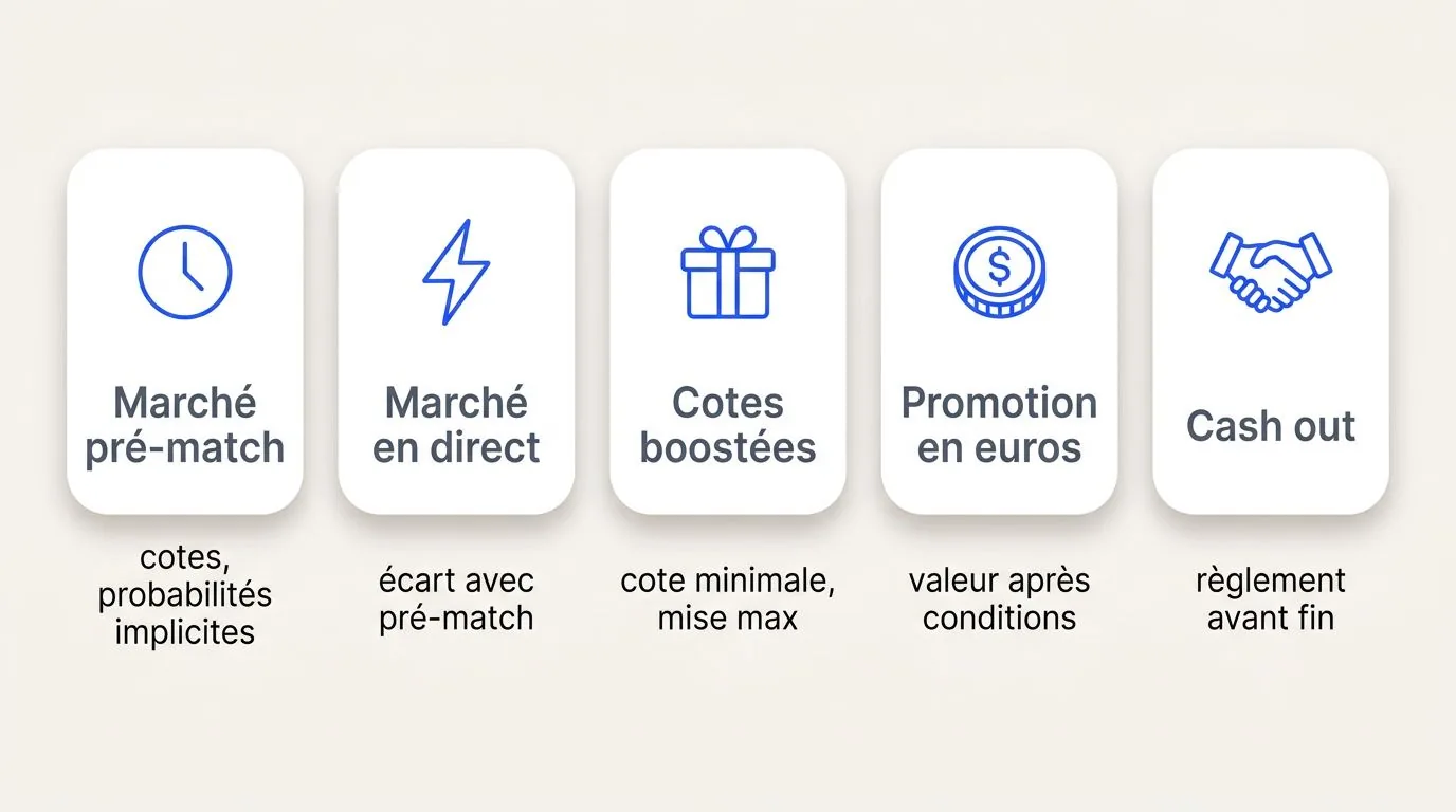 Cotes, boosts et valeur réelle des promotions — bookmakers Belgique
