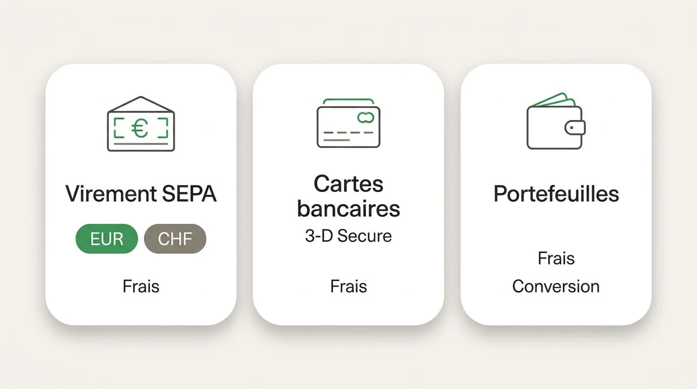 Dépôts, devises et retraits depuis la France